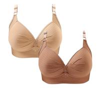 Femme Soutien Gorge Lot de 2 Soutien Gorge sans Armature Push Up Soutien Gorge Grande Taille Dos Nu 2PCS pour Femme Soutien-Gorge Respirant Sport Soutien Gorge Bustier Remonte Poitrine