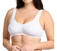 Femme - Soutien-Gorge Modèle Lucie - Blanc - 85/100E - Bretelles Réglables - Sans armatures - Soutien Gorge Sans Armature - Sans Complexe - Soutien Gorge en Coton Oeko Tex - Lingerie Femme
