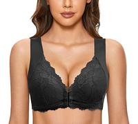 Femme Soutien-Gorge Ouvert Devant sans Armature Push Up Brassiere Grandes Tailles sans Coutures Brassière Minimiseur Confortable Respirant Bra pour Yoga Sport