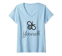Femme Soyez Vous-même drôle, Mignon Bourdon, Adorable Abeille T-Shirt avec Col en V