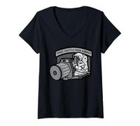 Femme Space Shuttle Door Gunner T-Shirt avec Col en V