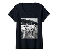 Femme Spandau Ballet Tony Hadley Band True Era 1983 T-Shirt avec Col en V