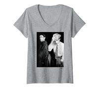 Femme Sparks This Town Ain't Big Enough Pop Duo par Phil Nicholls T-Shirt avec Col en V