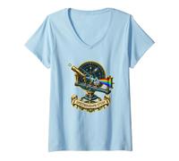 Femme SPECTROGRAPH Study Spectre Stellaire Astronomie T-Shirt avec Col en V