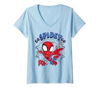 Femme Spidey Go Spidey Go T-Shirt avec Col en V