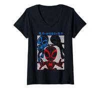 Femme Spidey Go Web Go T-Shirt avec Col en V