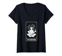 Femme Spiritual Mom Parenting Love The Tired Mother T-Shirt avec Col en V