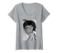 Femme Spock Star Trek Acteur Leonard Nimoy 1984 à la Recherche de T-Shirt avec Col en V