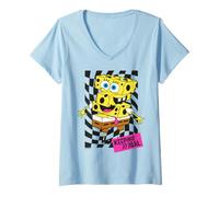 Femme Sponge Bob - Keepin It Real T-Shirt avec Col en V