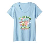 Femme Spongebob Squarepants Christmas We Wish You A Krabby Xmas! T-Shirt avec Col en V
