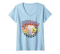 Femme Spongebob Squarepants Halloween Welcome to Boo-Kini Bottom T-Shirt avec Col en V