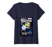 Femme Spongebob Squarepants Orb of Confusion T-Shirt avec Col en V