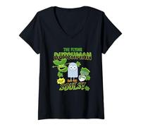 Femme Spongebob Squarepants The Flying Dutchman T-Shirt avec Col en V