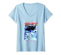 Femme Spongebob Squarepants Where's Wormy Scene T-Shirt avec Col en V