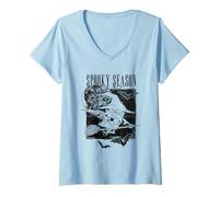 Femme Spongebob Squarepants Witch Spooky Season T-Shirt avec Col en V