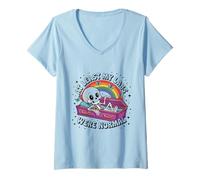 Femme Spoonie Life et maladies chroniques - Mes laboratoires étaient normaux T-Shirt avec Col en V