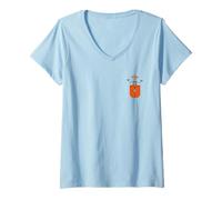 Femme Squelette drôle Mariachi Pocket Mexicain Cinco De Mayo Party T-Shirt avec Col en V