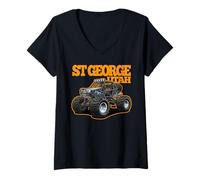 Femme St George Utah Quad 4x4 Quad Tout-Terrain T-Shirt avec Col en V