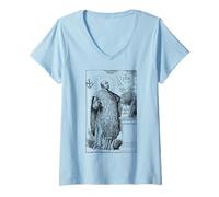 Femme St Ignace Loyola Ad Majorem Dei Gloriam Catholique Vintage T-Shirt avec Col en V