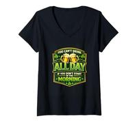 Femme St Patrick Party Funny Pub Crawl Humour 2026 St Paddys T-Shirt avec Col en V