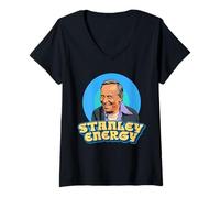 Femme Stanley Energy Funny Three's Company Mr. Roper Romp TV T-Shirt avec Col en V