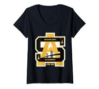 Femme Star Trek Starfleet Academy Big Patch T-Shirt avec Col en V