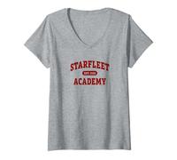 Femme Star Trek Starfleet Academy EST. 2161 T-Shirt avec Col en V