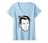 Femme Star Trek: The Original Series Captain Kirk Comic Art Kanji T-Shirt avec Col en V