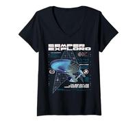 Femme Star Trek: The Original Series NCC-1701 to Boldly Go T-Shirt avec Col en V