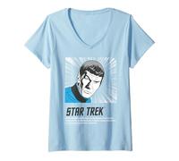 Femme Star Trek: The Original Series Spock The Final Frontier T-Shirt avec Col en V