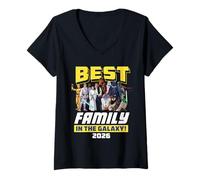Femme Star Wars Best Family in The Galaxy Group Trip Vacation 2026 T-Shirt avec Col en V