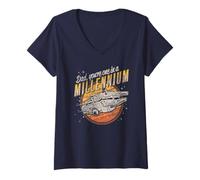 Femme Star Wars Dad One In A Millennium Vintage T-Shirt avec Col en V