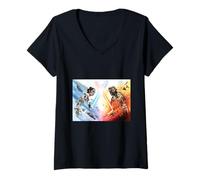 Femme Star Wars Episode IX Resistance vs First Order T-Shirt avec Col en V