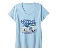 Femme Star Wars Greetings from Hoth T-Shirt avec Col en V