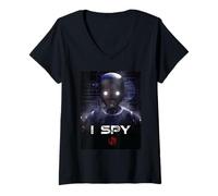 Femme Star Wars K-2SO "I Spy" KX Droid Andor Season 2 & Rogue One T-Shirt avec Col en V