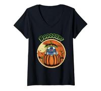 Femme Star Wars R2-D2 Halloween Pumpkin Booooop! Trick-Or-Treat T-Shirt avec Col en V