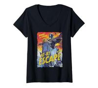 Femme Star Wars The Mandalorian and Grogu Movie Mando AT-RT Escape T-Shirt avec Col en V