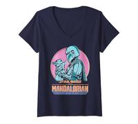 Femme Star Wars The Mandalorian Flea Market Perfect Pair T-Shirt avec Col en V