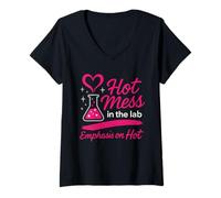 Femme STEM Girl Women in Science Sassy Scientist Smart is Sexy T-Shirt avec Col en V