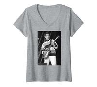 Femme Steve Diggle, Guitariste des Buzzcocks, Live 1990 T-Shirt avec Col en V