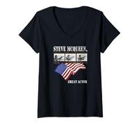 Femme Steve McQueen_020 T-Shirt avec Col en V