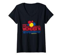 Femme STOP WONDER'N AND GET YA BREAD UP ! Design amusant T-Shirt avec Col en V