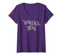 Femme Stow WRECKA T-Shirt avec Col en V