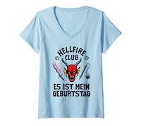 Femme Stranger Things It's My Birthday Officiellement licencie T-Shirt avec Col en V