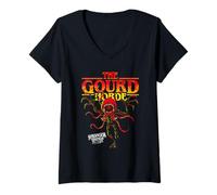Femme Stranger Things Tales from '85 Gourd Horde T-Shirt avec Col en V