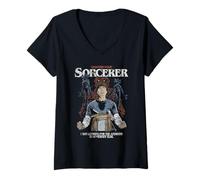 Femme Stranger Things Will The Sorcerer T-Shirt avec Col en V