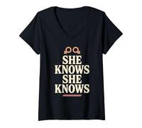 Femme Subtile Lesbian Pride Soft Saphique Everyday WLW Visibilité T-Shirt avec Col en V