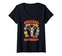 Femme Success is My Birthright, T-Shirt avec Col en V