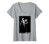 Femme Suede Live Brett Anderson par Michael Robert Williams T-Shirt avec Col en V