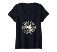 Femme Suivi De Odeur Chien Follow The Nose Aventure T-Shirt avec Col en V